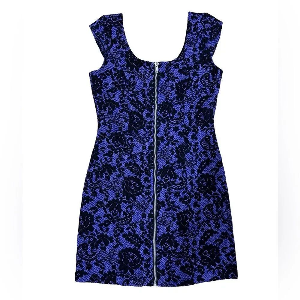 Divided by H&M lace mini dress bodycon purple size 6